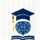 Logo estilizado de TOEFL, símbolo de preparación para exámenes académicos.